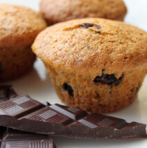 Vanillemuffins med chokoladestykker
